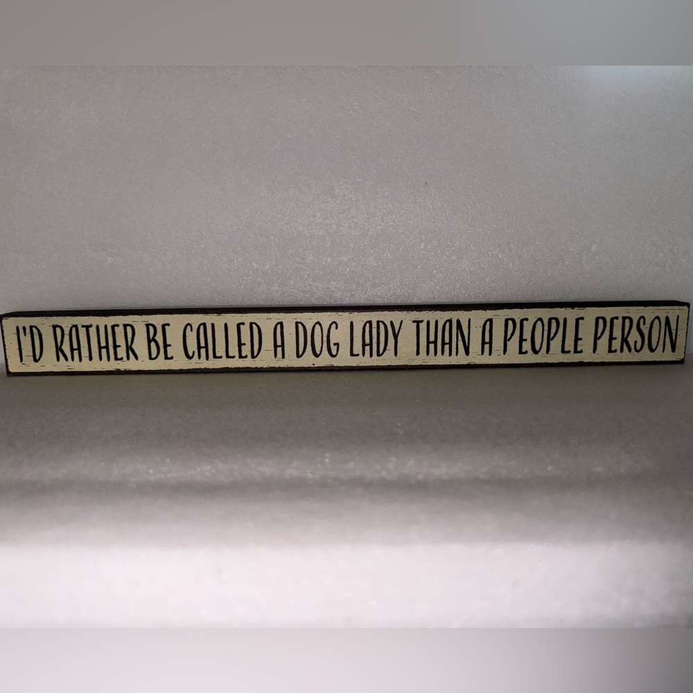 Chic Black and Cream Decorative Accent Plaque